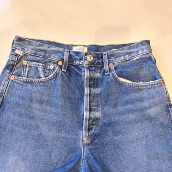 Citizens of Humanity Eva Distressed High-Rise Straight-Leg Baggy Jeans - Picture 6 of 16